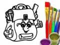 Žaidimas Back To School: School Bag Coloring Book