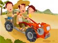 Žaidimas Cartoon Tractor Puzzle