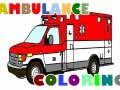 Žaidimas Ambulance Trucks Coloring Pages