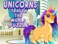 Žaidimas Unicorns Travel The World Puzzle