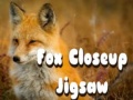 Žaidimas Fox Closeup Jigsaw