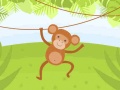 Žaidimas Funny Monkeys Coloring