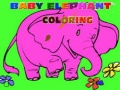 Žaidimas Baby Elephant Coloring