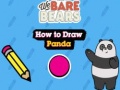 Žaidimas We Bare Bears How to Draw Panda