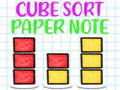 Žaidimas Cube Sort Paper Note