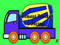 Žaidimas Cement Trucks Coloring