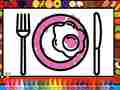 Žaidimas Color and Decorate Dinner Plate