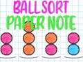 Žaidimas Ball Sort Paper Note