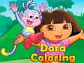 Žaidimas Dora Coloring