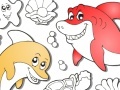 Žaidimas Sea Animals Online Coloring