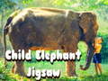Žaidimas Child Elephant Jigsaw