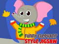 Žaidimas Funny Elephant Style Jigsaw