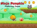 Žaidimas Ninja Pumpkin Platformer Game