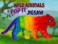 Žaidimas Wild Animals Pop It Jigsaw