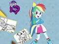Žaidimas Equestria Girls Coloring Book