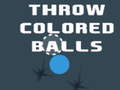 Žaidimas Throw Colored Balls
