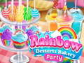 Žaidimas Rainbow Desserts Bakery Party
