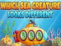 Žaidimas Which Sea Creature Looks Different