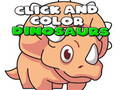 Žaidimas Click And Color Dinosaurs