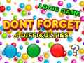 Žaidimas Dont Forget