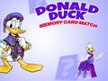 Žaidimas Donald Duck memory card match