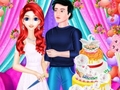 Žaidimas Mermaid Girl Wedding Cooking Cake