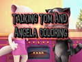 Žaidimas Talking Tom and Angela Coloring