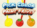 Žaidimas Pick Color Paint Fruits