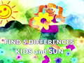 Žaidimas Find 5 Differences Kids and Sun