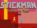 Žaidimas Stickman Steve vs Alex Nether