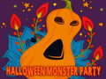 Žaidimas Halloween Monster Party Jigsaw