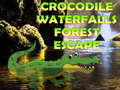 Žaidimas Crocodile Waterfalls Forest Escape