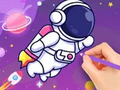 Žaidimas Coloring Book: Astronaut