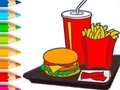 Žaidimas Coloring Book: Hamburger