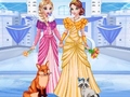 Žaidimas Elsa & Anna's Icy Dress Up