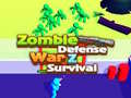 Žaidimas Zombie defense: War Z Survival