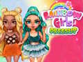 Žaidimas Rainbow Girls Dress Up Challenge