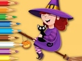 Žaidimas Coloring Book: Trainee Witch
