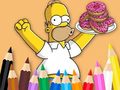Žaidimas Coloring Book: Simpson Doughnut