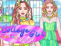 Žaidimas College Girl Coloring Dress Up
