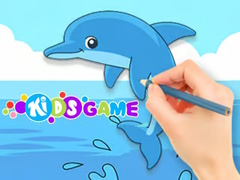 Žaidimas Coloring Book: Cute Dolphin