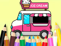 Žaidimas Coloring Book: Ice Cream Car