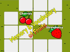 Žaidimas Memory & Vocabulary of Fruits