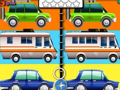 Žaidimas Cartoon Cars Spot The Difference
