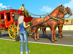 Žaidimas Horse Cart Transport Taxi Game