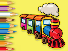 Žaidimas Coloring Book: Running Train