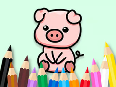 Žaidimas Coloring Book: Cute Pig 2