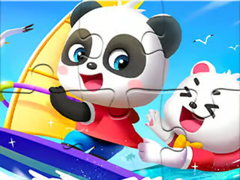 Žaidimas Jigsaw Puzzle: Baby Panda Sailing