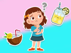 Žaidimas Kids Quiz: What would you like to drink?