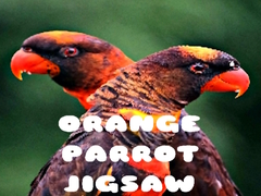 Žaidimas Orange Parrot Jigsaw